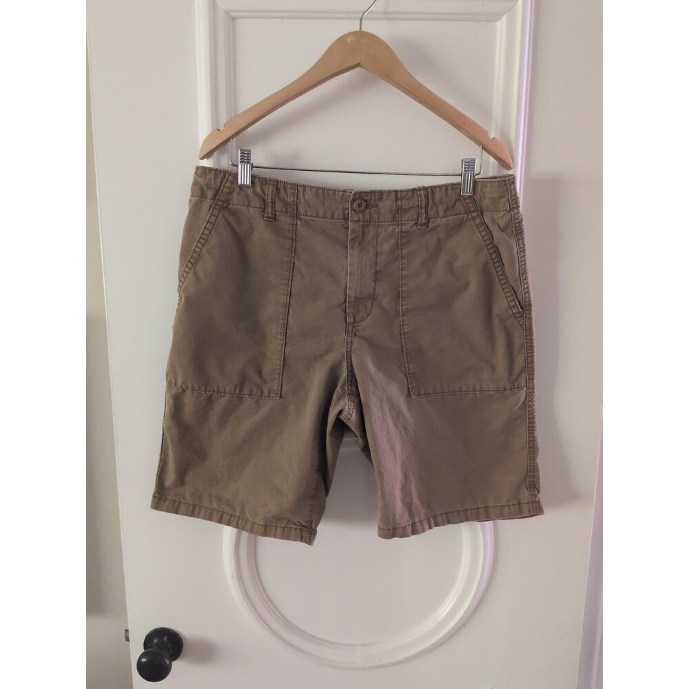 Old Navy Cargo Shorts Mens 34 Brown 100% Cotton Utility Pockets Casual Summer